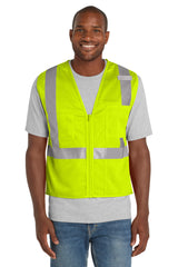 CornerStone Men's    ANSI 107 Class 2 Mesh Zippered Vest
