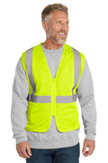 CornerStone Men's    ANSI 107 Class 2 Economy Mesh Zippered Vest