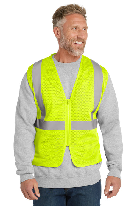 CornerStone Men's    ANSI 107 Class 2 Economy Mesh Zippered Vest