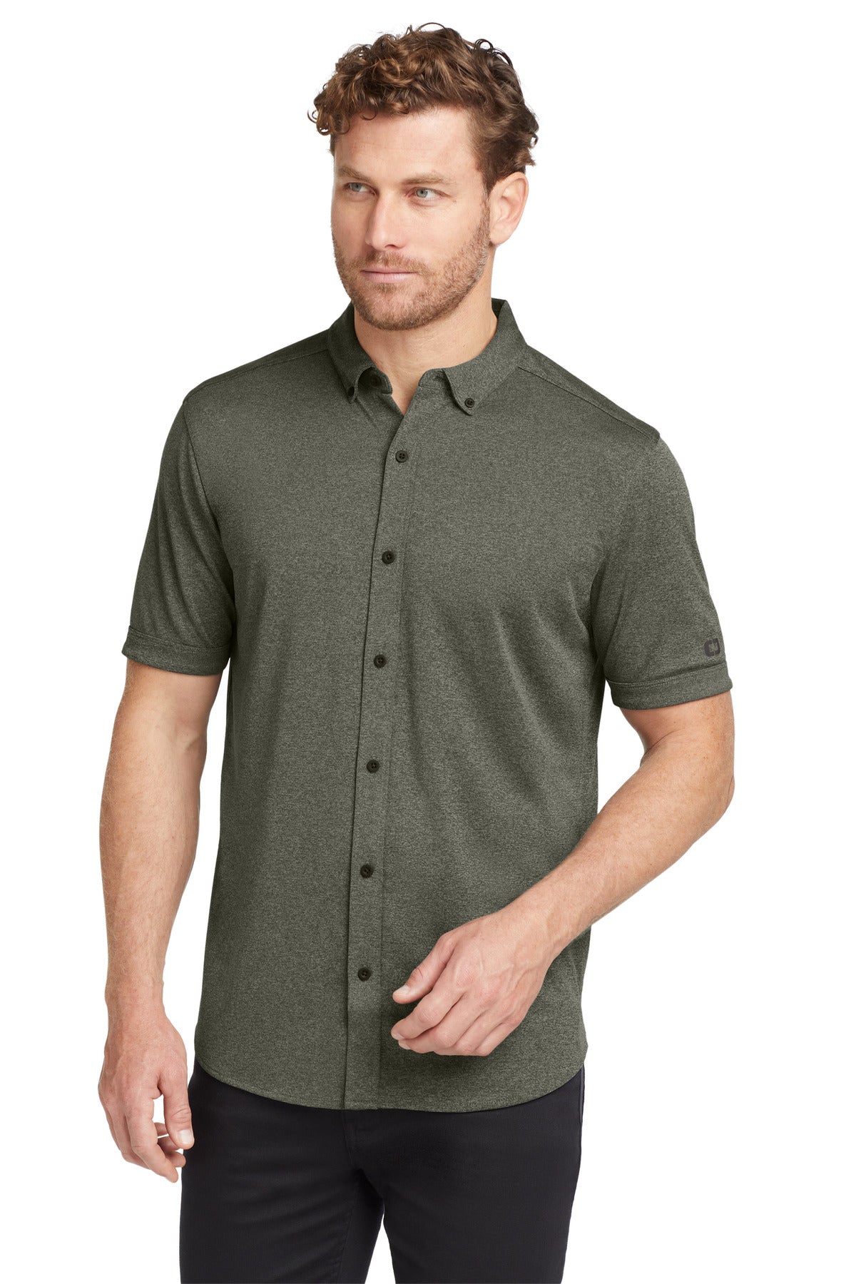 OGIO Men's    Gravitate Full-Button Polo