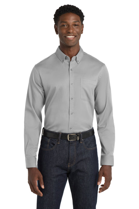 Port Authority Men's   Long Sleeve SuperPro React   Twill Shirt