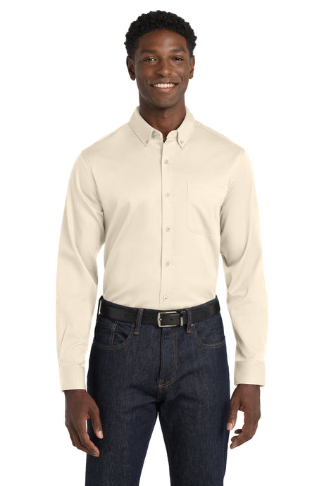 Port Authority Men's   Long Sleeve SuperPro React   Twill Shirt