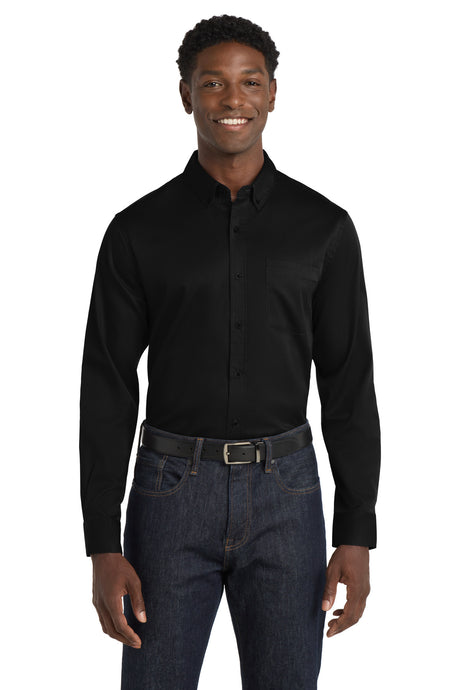Port Authority Men's   Long Sleeve SuperPro React   Twill Shirt