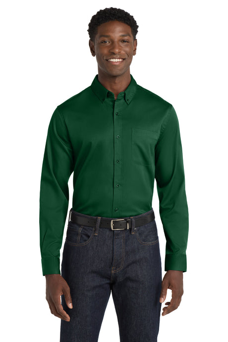 Port Authority Men's   Long Sleeve SuperPro React   Twill Shirt