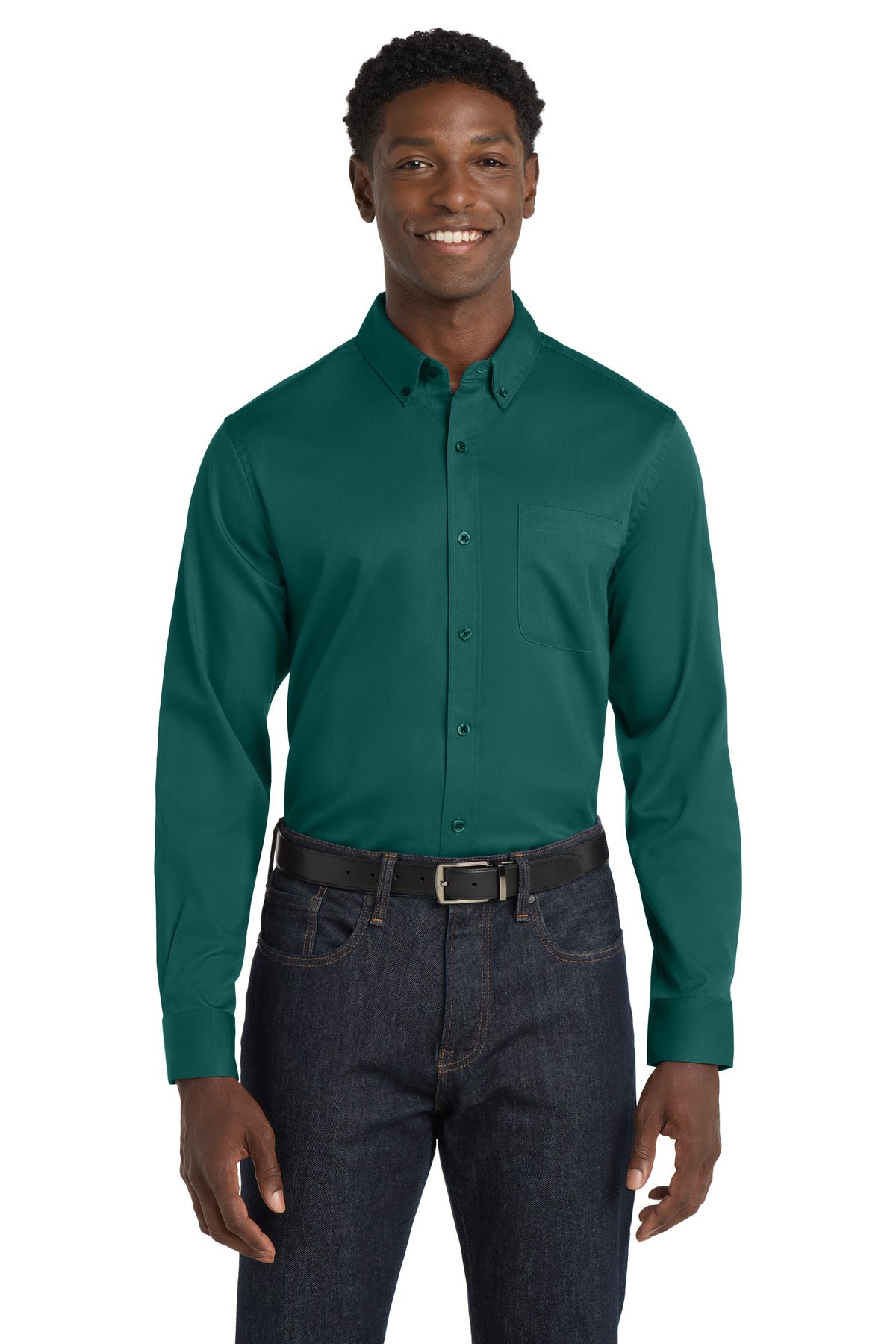 Port Authority Men's   Long Sleeve SuperPro React   Twill Shirt