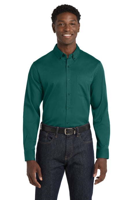 Port Authority Men's   Long Sleeve SuperPro React   Twill Shirt