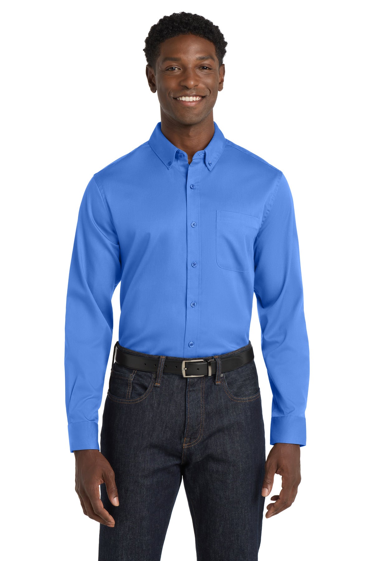 Port Authority Men's   Long Sleeve SuperPro React   Twill Shirt