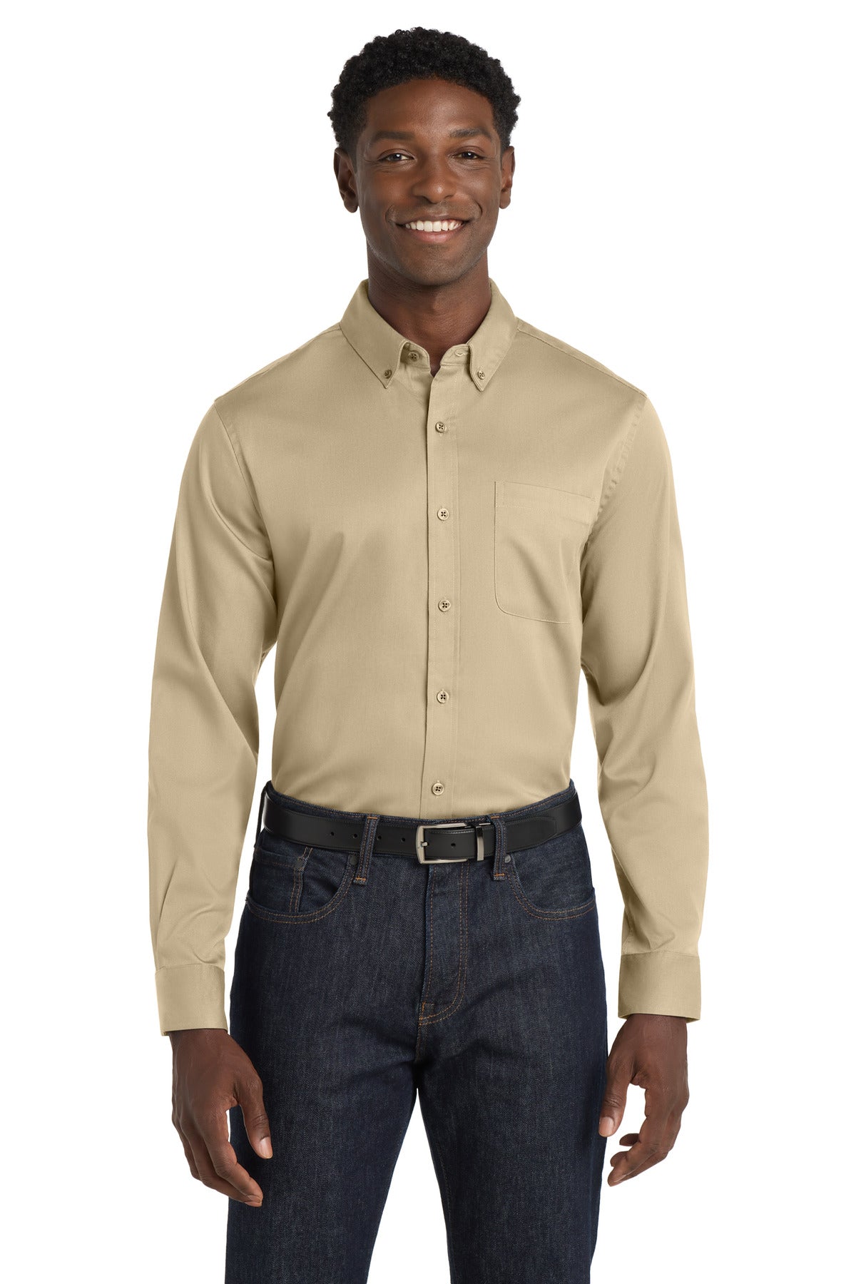 Port Authority Men's   Long Sleeve SuperPro React   Twill Shirt
