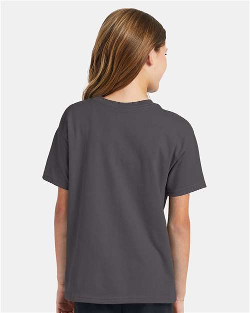 Hanes Youth EcoSmart 50/50 Cotton/Poly T-Shirt-6