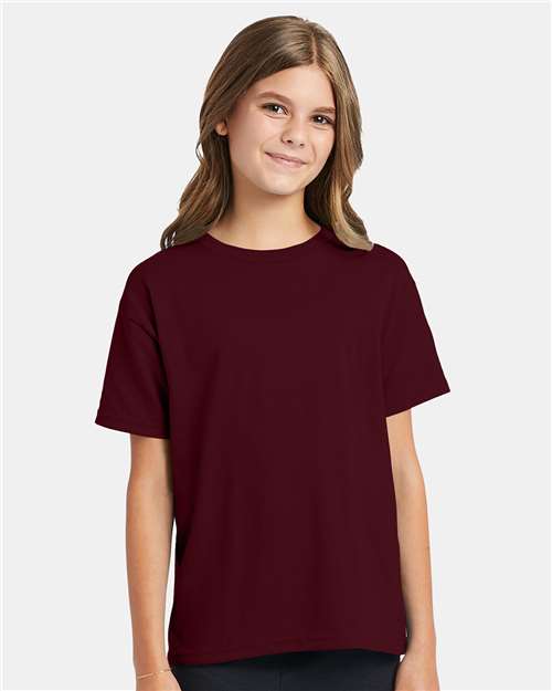 Hanes Youth EcoSmart 50/50 Cotton/Poly T-Shirt-4