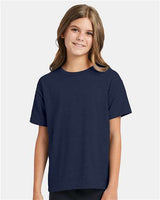 Hanes Youth EcoSmart 50/50 Cotton/Poly T-Shirt-3