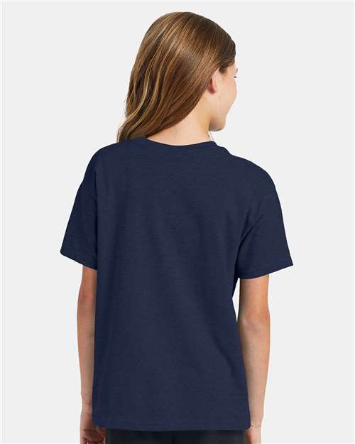 Hanes Youth EcoSmart 50/50 Cotton/Poly T-Shirt-5