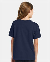 Hanes Youth EcoSmart 50/50 Cotton/Poly T-Shirt-5