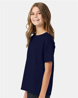 Hanes Youth EcoSmart 50/50 Cotton/Poly T-Shirt-5