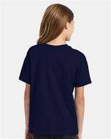Hanes Youth EcoSmart 50/50 Cotton/Poly T-Shirt-6