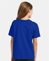 Hanes Youth EcoSmart 50/50 Cotton/Poly T-Shirt-6