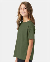 Hanes Youth EcoSmart 50/50 Cotton/Poly T-Shirt-4