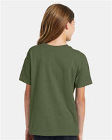 Hanes Youth EcoSmart 50/50 Cotton/Poly T-Shirt-5