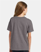 Hanes Youth EcoSmart 50/50 Cotton/Poly T-Shirt-5