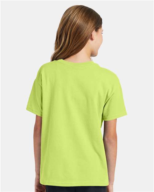 Hanes Youth EcoSmart 50/50 Cotton/Poly T-Shirt-5