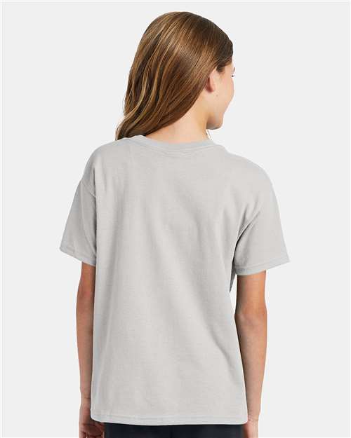 Hanes Youth EcoSmart 50/50 Cotton/Poly T-Shirt-6