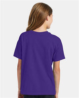 Hanes Youth EcoSmart 50/50 Cotton/Poly T-Shirt-6