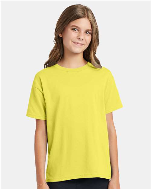 Hanes Youth EcoSmart 50/50 Cotton/Poly T-Shirt-4