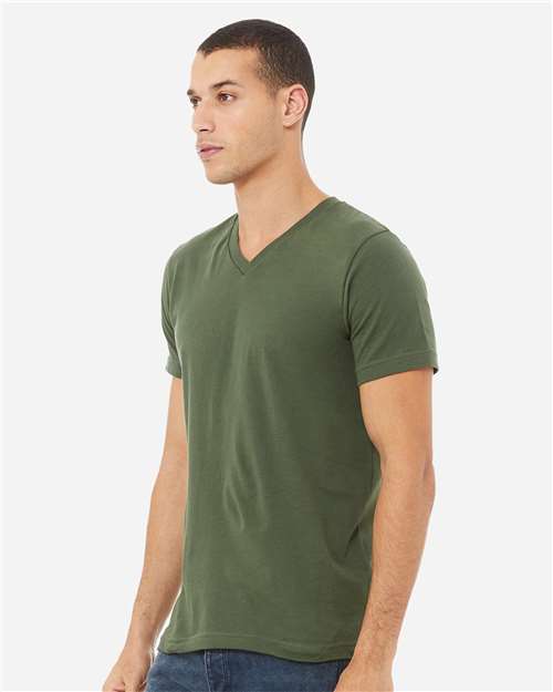 Bella + Canvas Men's    Jersey Short Sleeve V-Neck Tee-4