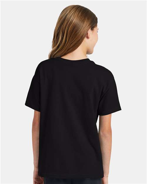 Hanes Youth EcoSmart 50/50 Cotton/Poly T-Shirt-6
