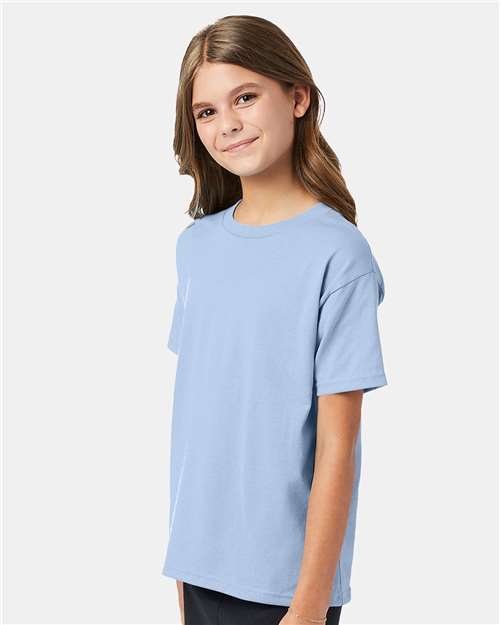 Hanes Youth EcoSmart 50/50 Cotton/Poly T-Shirt-5