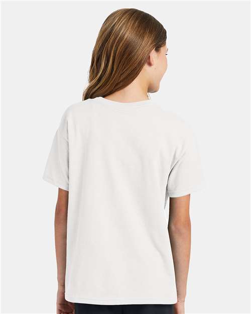 Hanes Youth EcoSmart 50/50 Cotton/Poly T-Shirt-6