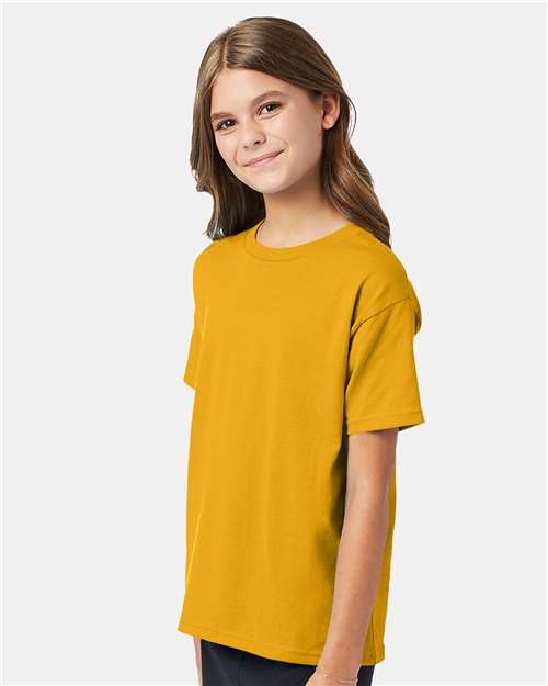 Hanes Youth EcoSmart 50/50 Cotton/Poly T-Shirt-5