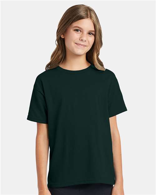 Hanes Youth EcoSmart 50/50 Cotton/Poly T-Shirt-4