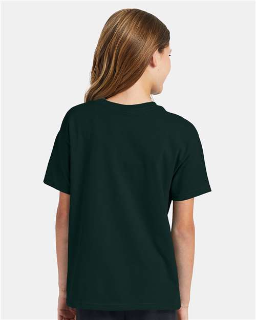 Hanes Youth EcoSmart 50/50 Cotton/Poly T-Shirt-6
