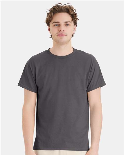 Hanes Men's EcoSmart 50/50 Cotton/Poly T-Shirt-3