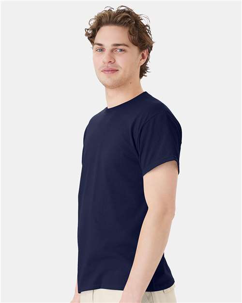 Hanes Men's EcoSmart 50/50 Cotton/Poly T-Shirt-4