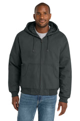 CornerStone Men's   Duck Cloth Hooded Work Jacket