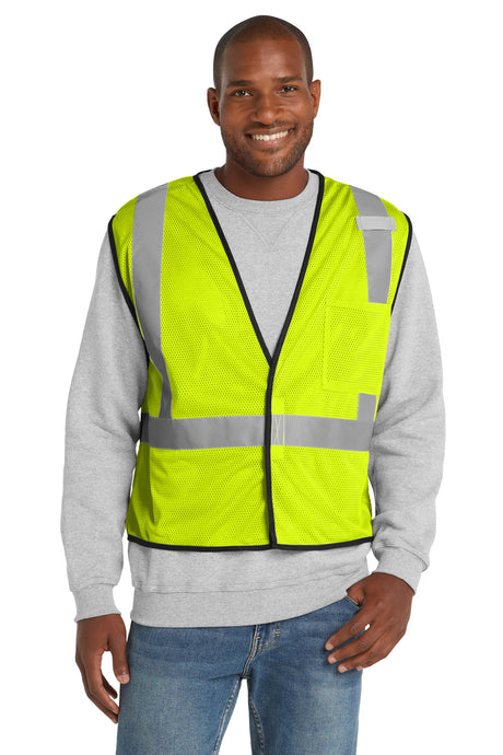 CornerStone Men's    ANSI 107 Class 2 Economy Mesh One-Pocket Vest