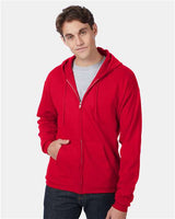 Hanes Men's EcoSmart Full-Zip Hooded Sweatshirt-3