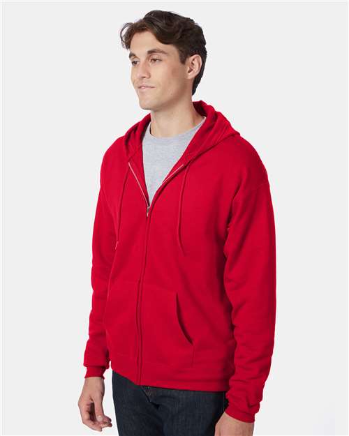 Hanes Men's EcoSmart Full-Zip Hooded Sweatshirt-4