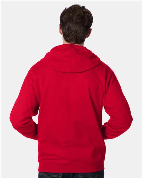 Hanes Men's EcoSmart Full-Zip Hooded Sweatshirt-5