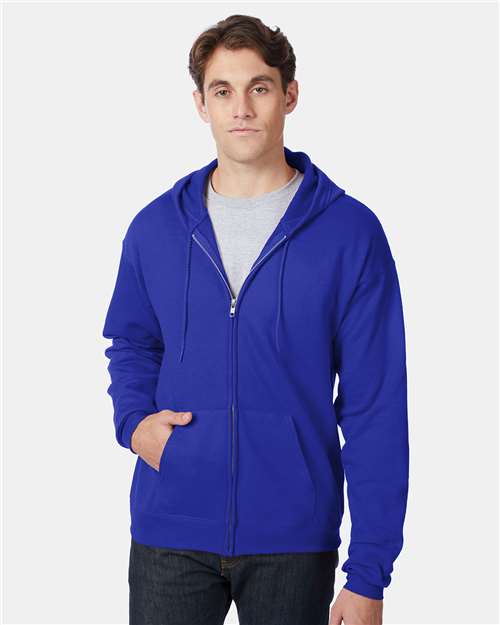Hanes Men's EcoSmart Full-Zip Hooded Sweatshirt-3