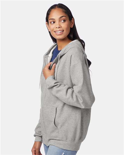 Hanes Men's EcoSmart Full-Zip Hooded Sweatshirt-4
