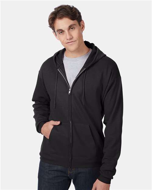Hanes Men's EcoSmart Full-Zip Hooded Sweatshirt-3