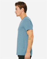 Bella + Canvas Men's   Textured Jersey V-Neck Tee BC3655-4