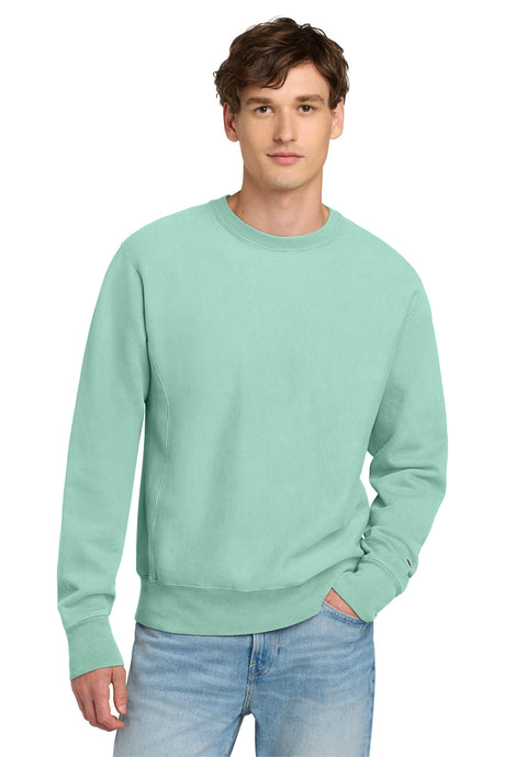 Champion Men's    Reverse Weave    Garment-Dyed Crewneck Sweatshirt