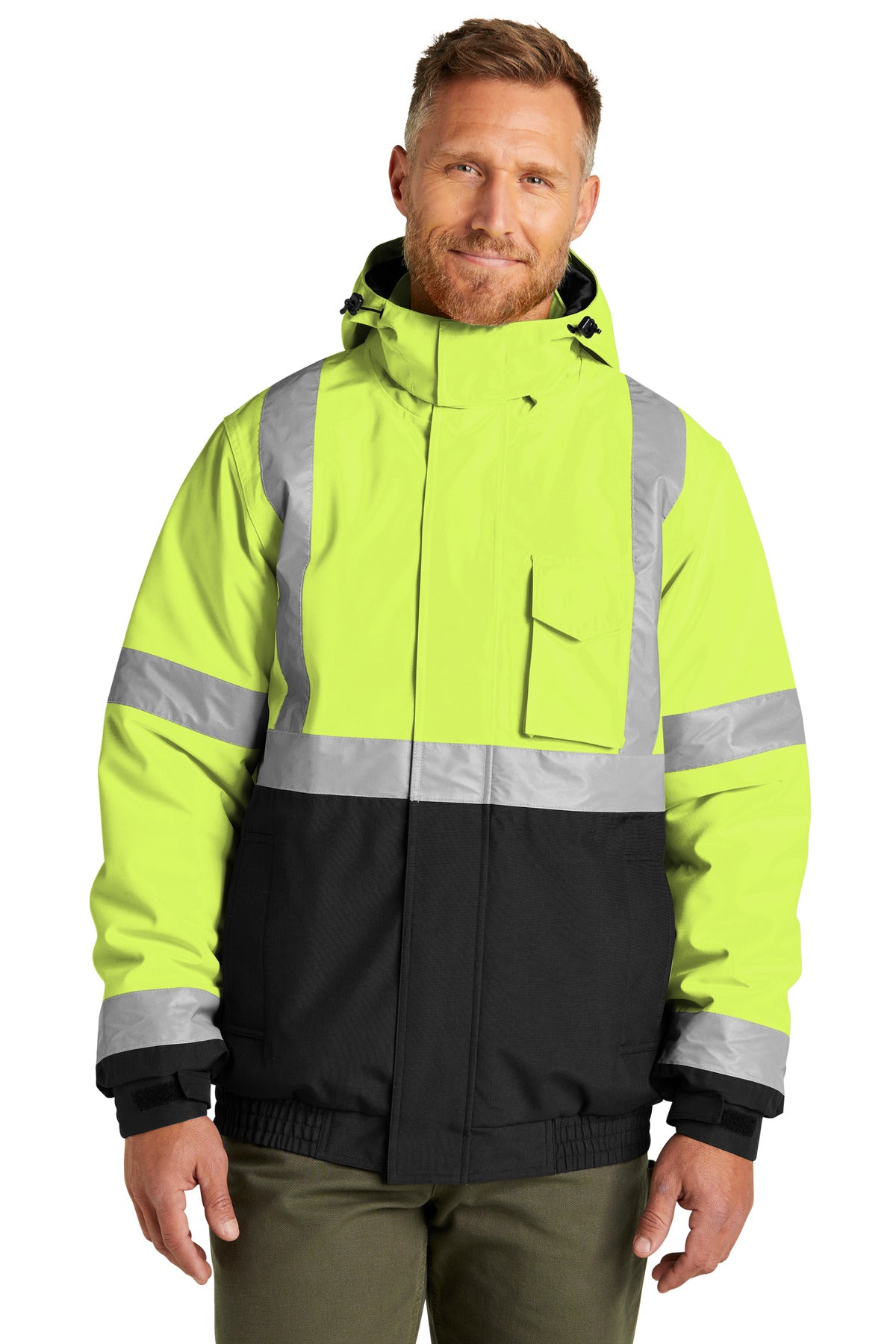 CornerStone Men's   ANSI 107 Class 3 Economy Waterproof Insulated Bomber Jacket CSJ500