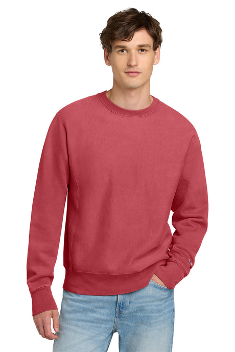 Champion Men's    Reverse Weave    Garment-Dyed Crewneck Sweatshirt