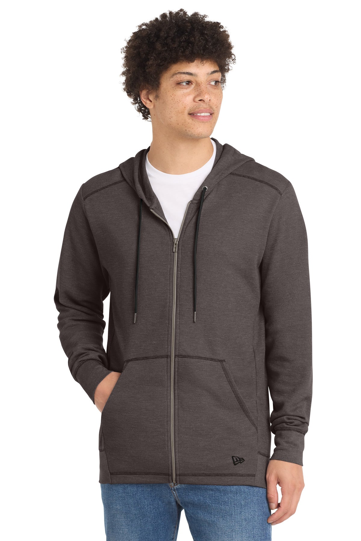 New Era Men's   Thermal Full-Zip Hoodie NEA141