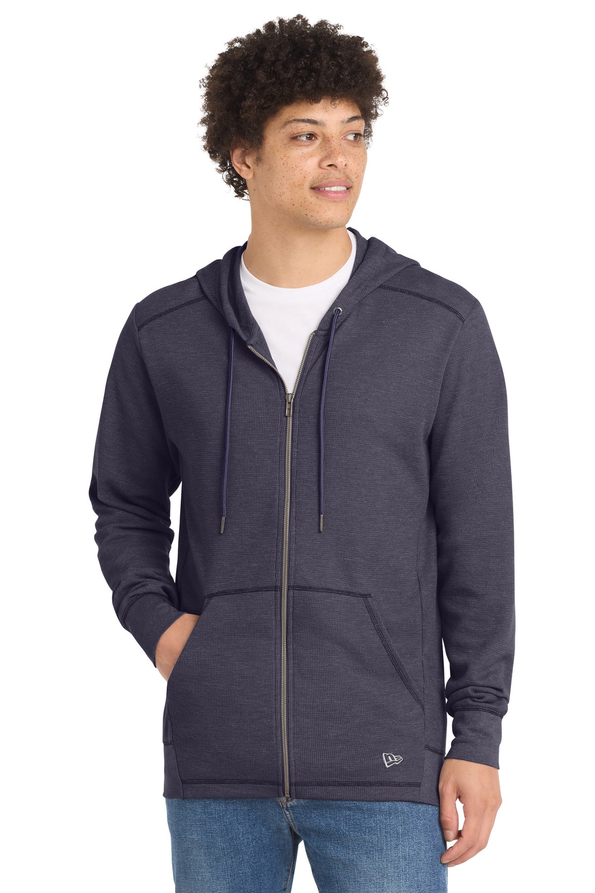 New Era Men's   Thermal Full-Zip Hoodie NEA141